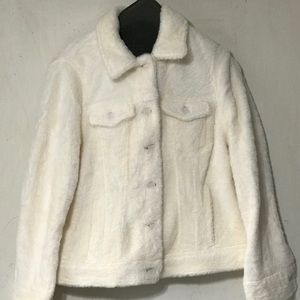 Bomber fuzzy jacket